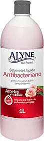 Alyne, Sabonete Líquido, Antibacteriano, Aroma Aroeira e Rosas, 1 Litro, Vermelho