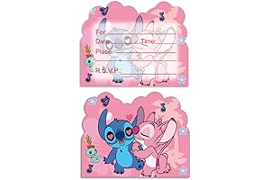 WENTYF Stitch Birthday Party Invitations: Unforgettable Luau Extravaganza