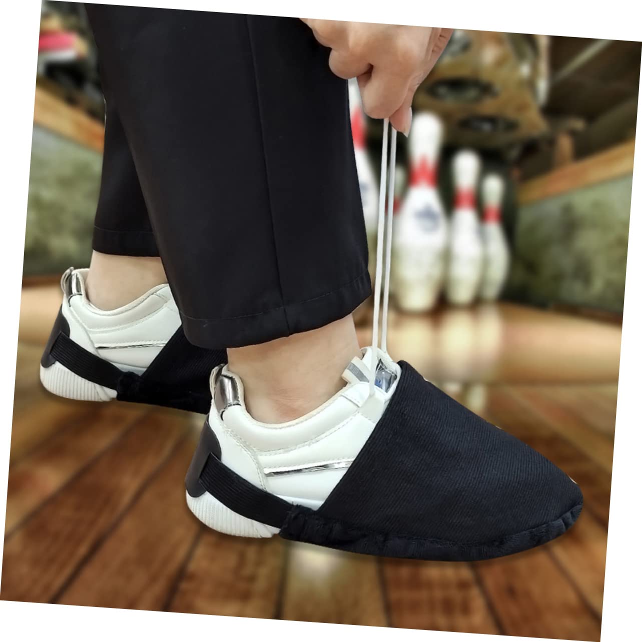 POPETPOP 2 Paires De Couvre-Chaussures De Bowling Couvre-Chaussures De Bowling Chaussette Semelles De Chaussures Couverture De Sneaker De Patins De Chaussures