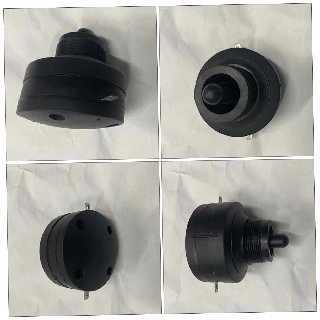 OUNONA Emergency Horn Car Piezoelectric Head Adapter 4pcs Car Tweeter Horn Replace Auto Audio Tweeter