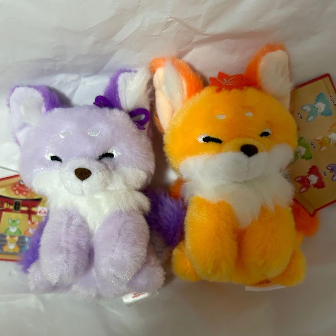 Amazon.co.jp: ちょコンと九尾の推しキツネ ぬいぐるみ マスコット 2種