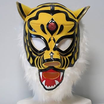 Amazon.co.jp: 【プロレスマスク】 猛虎 伝説の虎 セミレプリカマスク