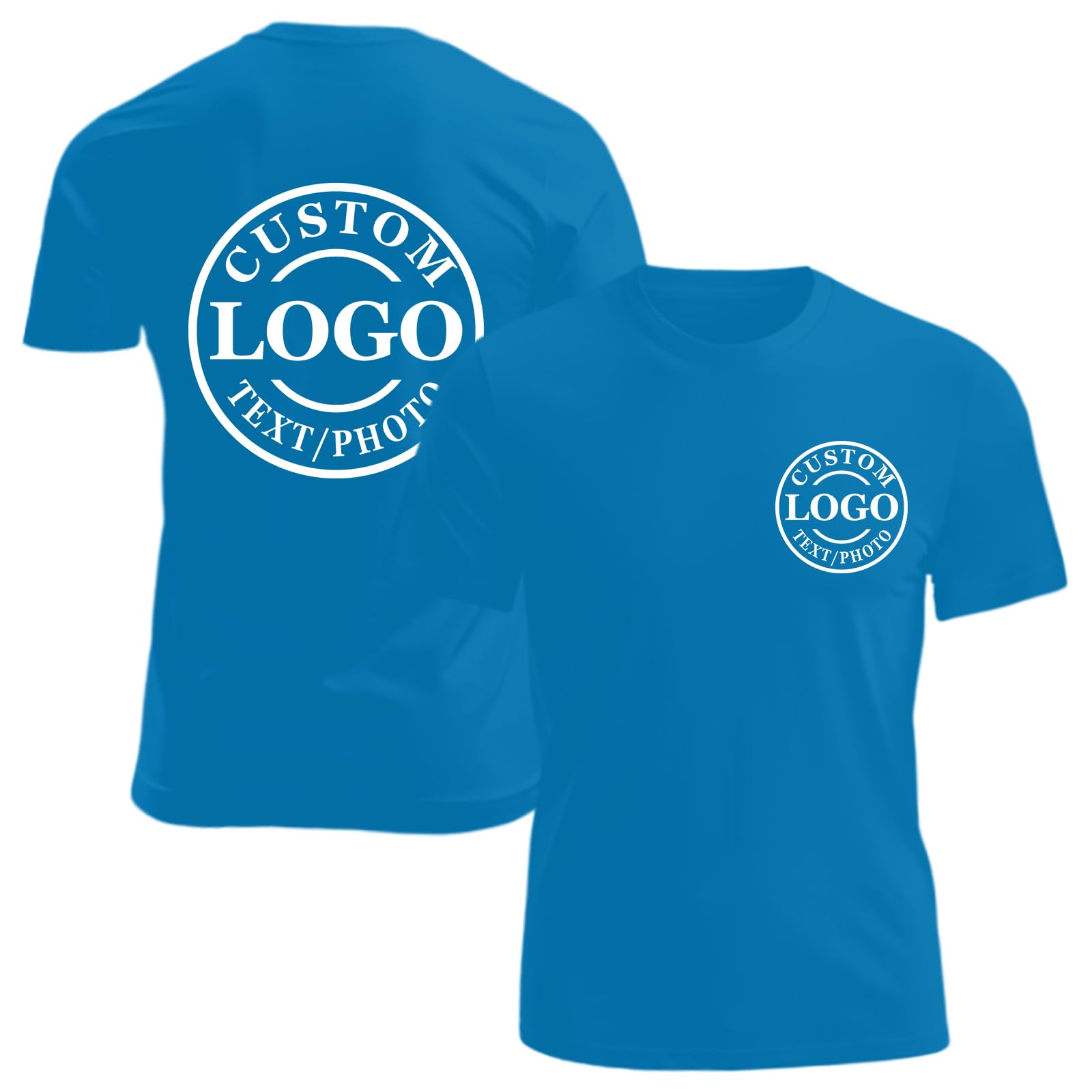 Personalized Tshirts Custom T Shirts for Men Women Design with Logo Image Text Cotton T-Shirts Front&Back