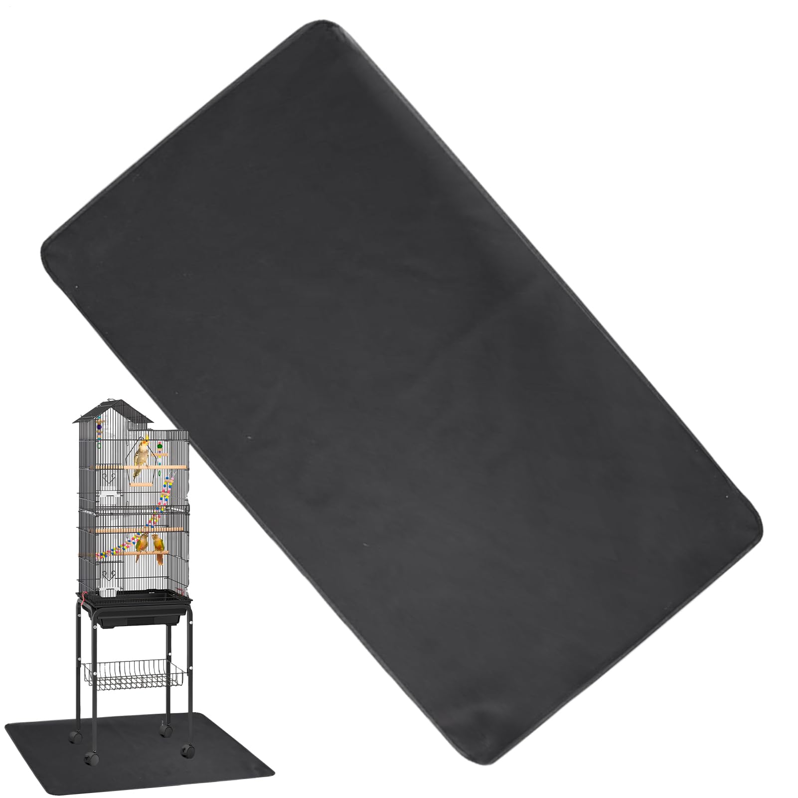 Tapis de sol pour cage à oiseaux grand format tapis absorbant antidérapant pour enclos lapin
