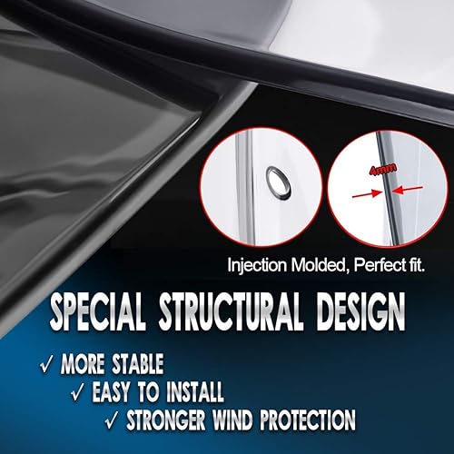 Miniatura 8 de FATExpress - Parabrisas de motocicleta grande y alto para 2018 y 2019, para Yamaha MT-09 MT 09 MT09 Tracer FJ 09 FJ-09 FJ09, Humo claro