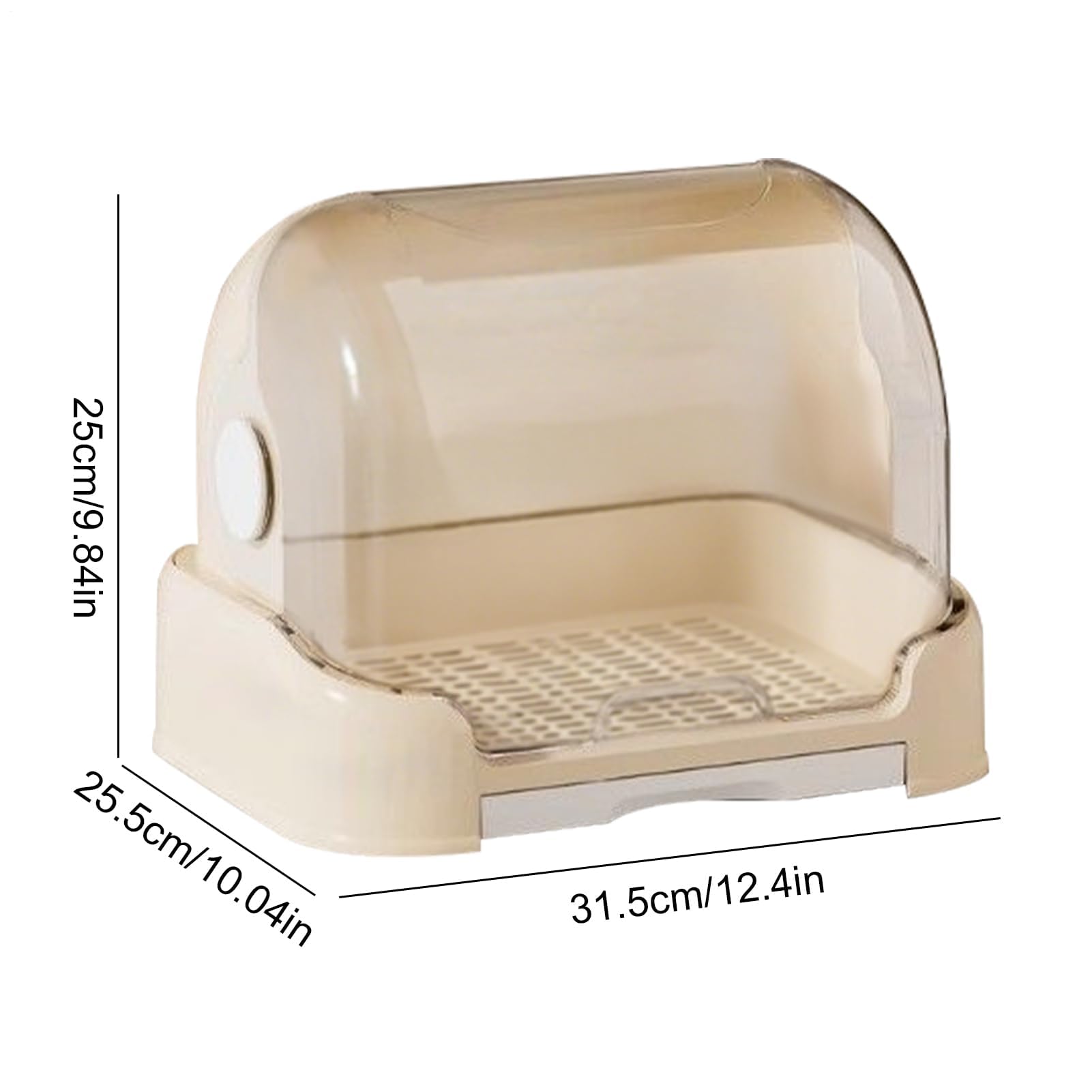Organiseur de biberon | Étendoir de séchage pour biberons d'allaitement avec couvercle anti-poussière - Conteneur portable pour armoire, alimentation de voyage, tétine, anneau de dentition, couverts