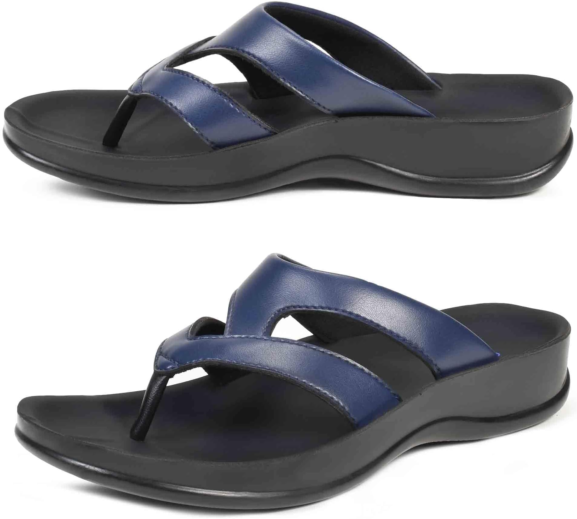 AEROTHOTICWomen’s Arch Supportive Strappy Orthotic Comfortable Summer Casual Flip Flops Cushion Soft Toe Post Non-Slip Thong Sandals