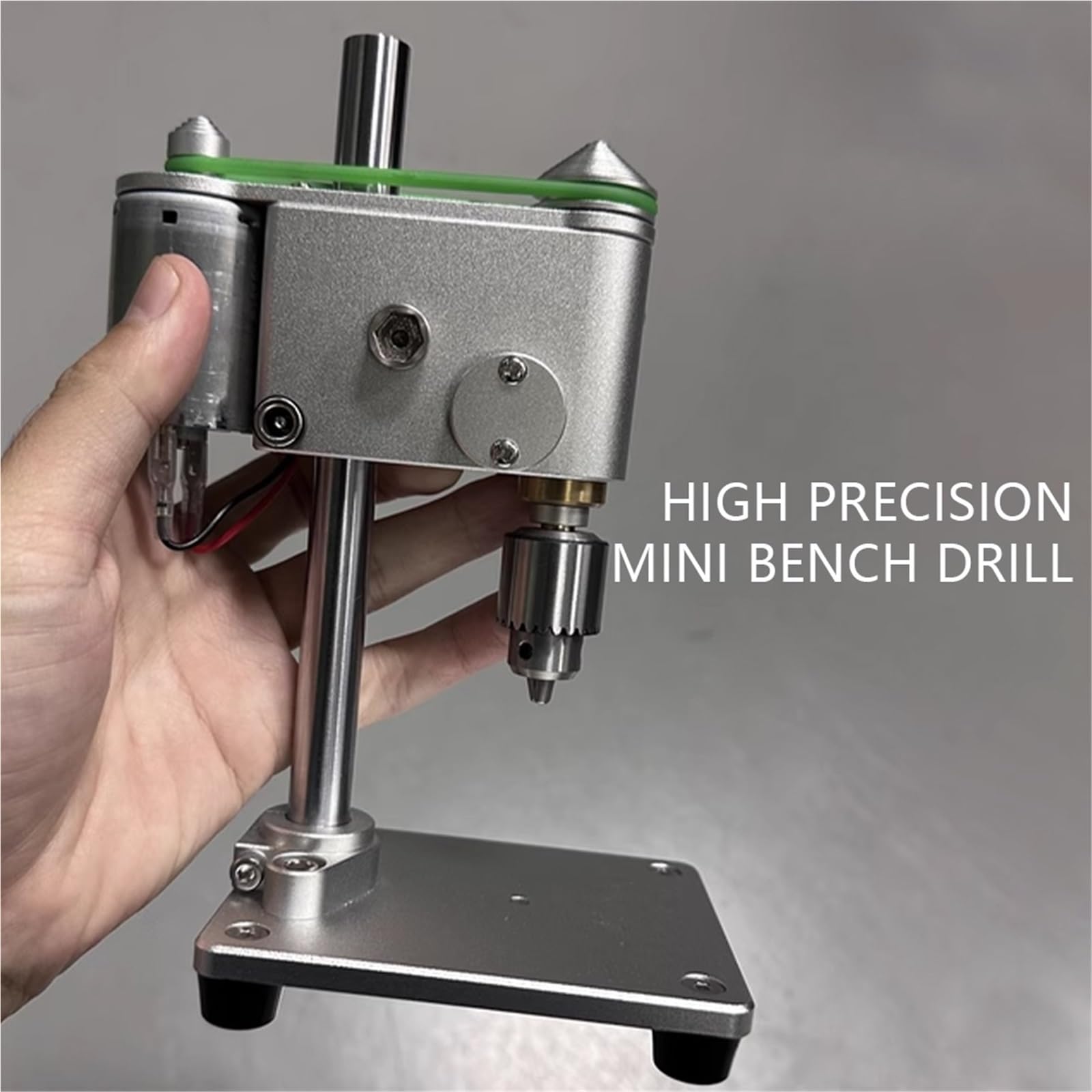 Taladro de banco, minitaladro de columna, Mini taladro de banco de alta precisión, máquina perforadora pequeña, máquina perforadora de microprecisión for mantenimiento de relojes Para bricolaje con jo