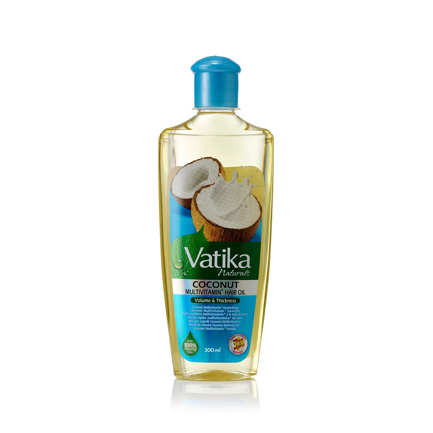 Vatika NaturalsCoconut Enriched Hair Oil 100% Natural Oils Unique Formulation For thick, Voluminous Hair 200 ml (Pack of 1)
