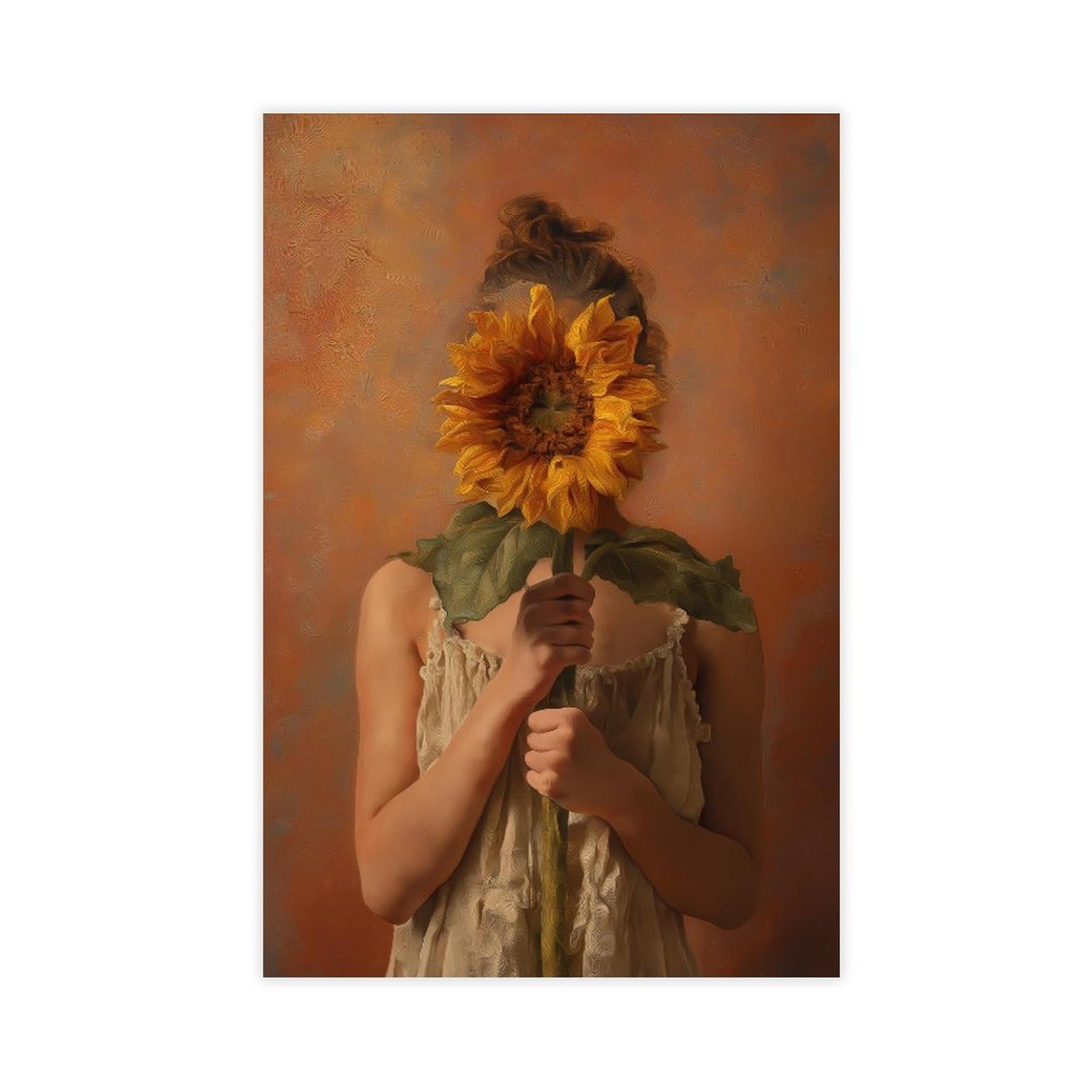 YWTJAX Moody Sunflower Poster Canvas Poster for Home Decor Gift