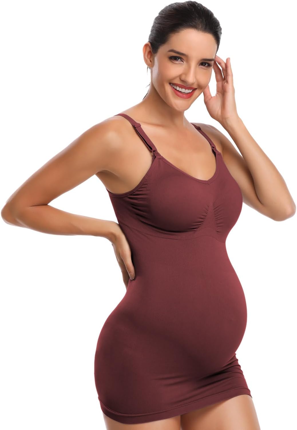 BRLIDO Womens Nursing Tank Tops Built in Bra for Breastfeeding Maternity Camisole Brasieres - Image 4