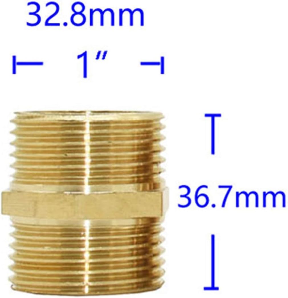 Garden Hose Connection Accessories 10pcs External Thread 1" 3/4" To 1/2" To 1/4" External Thread Connector Brass Elbow Repair Copper Reduction Connector Hose Extension (Color : 1 inch)