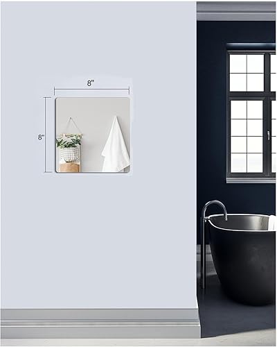 Miniatura 2 de Azulejos de espejo de pared para niños, espejo acrílico irrompible seguro para bebé, plexiglás de plástico en la caravana, calcomanías de pared de