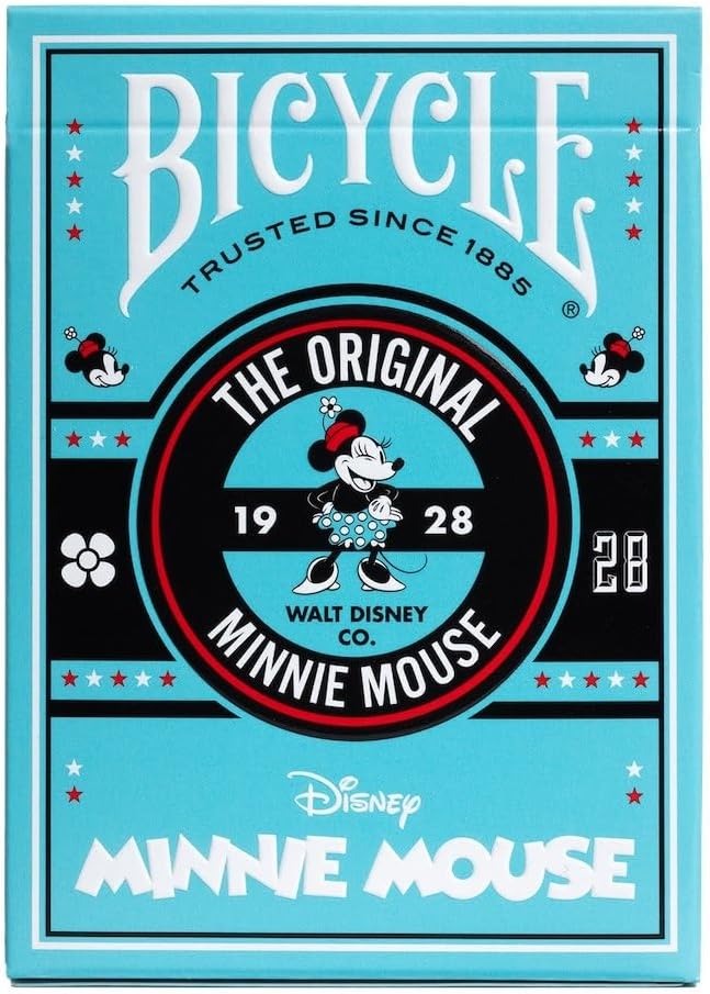 Tenyo Disney Bicycle Playing Cards Classic Minnie Mouse Bicycle Poker Size (2.5" x 3.5") 6+