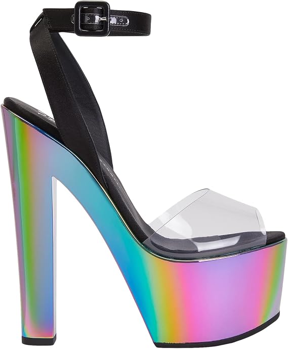Tarifa Plexi Fabric Sandals