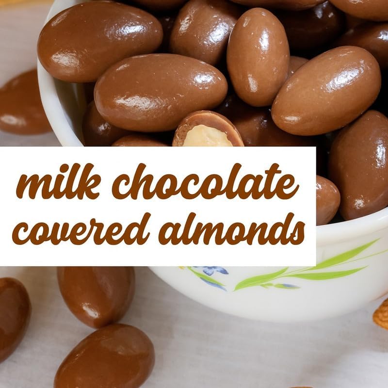 Image of Vbalaa Milk Chocolate Almonds 300gm | Crunchy Almonds Coated with Smooth Milk Chocolate | No Added Preservatives, Colors & Artificial Flavours | Rich in Nutrition | Ideal for Snacking & Gifting