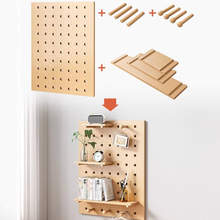 Wooden Workbench HJZALMI Wall Pegboard, Easy Installation Kitchen