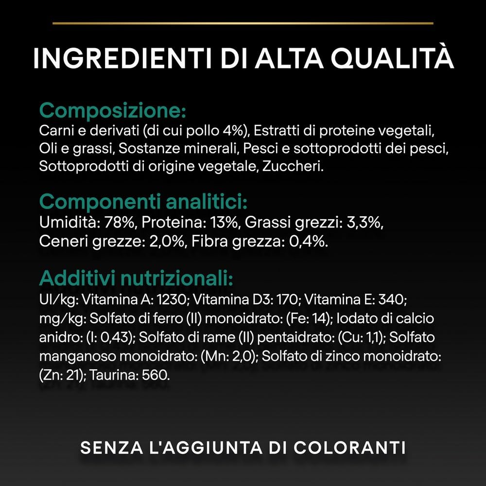 PURINA PRO PLAN Sterilised Maintenance Cibo Umido per Gatti Adulti Sterilizzati in Salsa con Pollo 40 Bustine da 85g