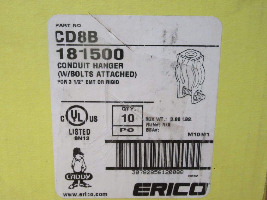 Erico Caddy CD8B Conduit Hanger W/Bolts 181500 (Pack of 10)