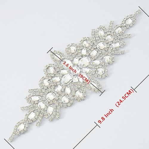 Miniatura 4 de Aplique elegante para bodasrevestimiento  Estrás para coser o aplicar