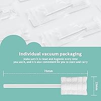 Vista 4 de 42 piezas + 1 cepillo de dientes para bebé con caja de gasa absorbente limpiador oral, limpiador de lengua de bebé, limpiador oral desechable