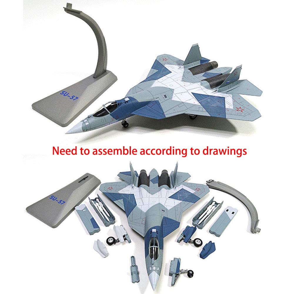 Amazon.co.jp: 1/72 SU57合金戦闘機モデル飛行機、ロシアSU-57