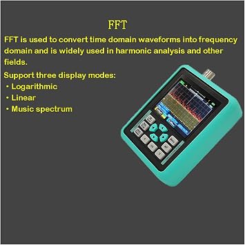 Portable Home Functional Testing Tool Handheld DSO1511G Digital Oscilloscope 2.4 Color Screen 120M Bandwidth 500M Sampling Rate Color: Yellow