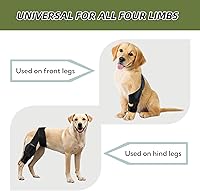 Vista 7 de Rodillera para perro para desgarro del ligamento cruzado anterior o trasero, displasia de cadera, artritis, lesiones de ligamentos, soporte