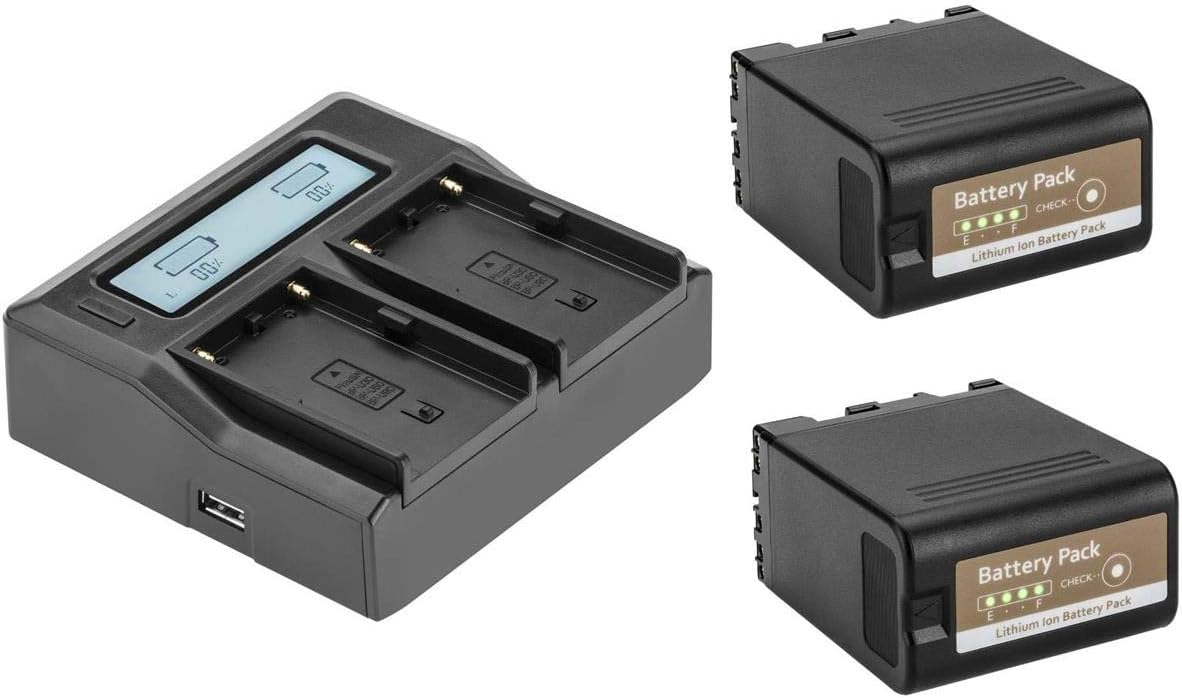 Green Extreme 2 Pack BPU-60 Battery and Dual Smart Charger Kit (14.4 6700mAh)