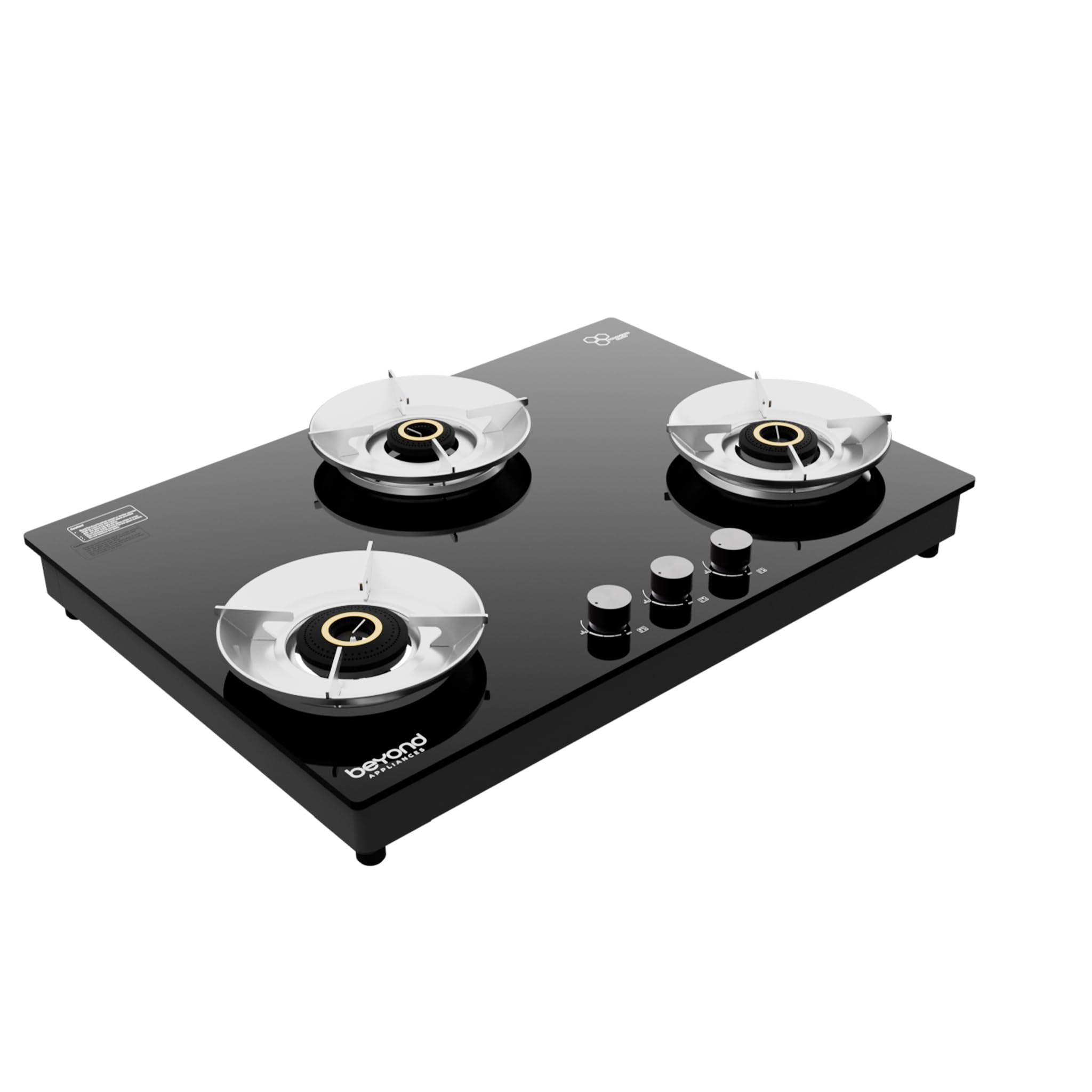Beyond Appliances Quantum 3 Burner | Gas Saver Stove I 10 Year Warranty | Auto Ignition | 77% Energy Efficient| Full Brass burners | Toughened Glass | LPG & PNG Compatible-image-48