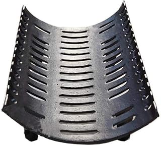 Griglia per Il Fuoco, Sgabello In Ghisa Camino a Legna da Ardere Cestello Aperto Anteriore Nero per Legna, 56X29X15cm