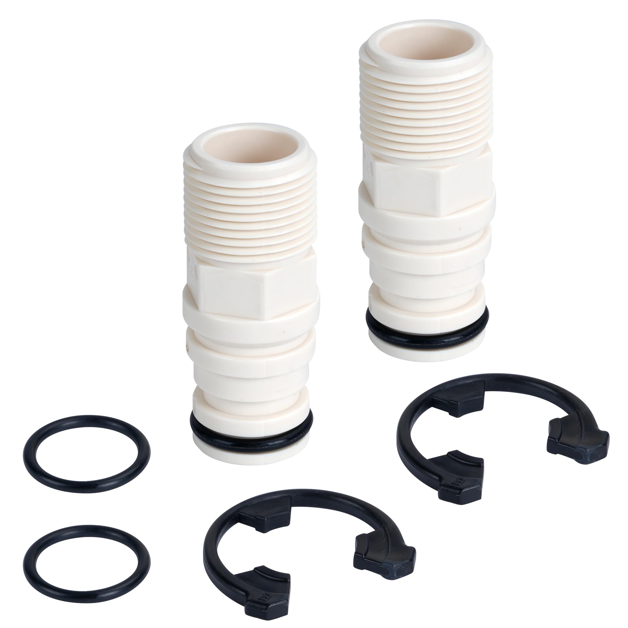 Photo 1 of 7280203 Water Softener Adapter Kit 1" Threaded with 2 Clips & 2 O-Rings