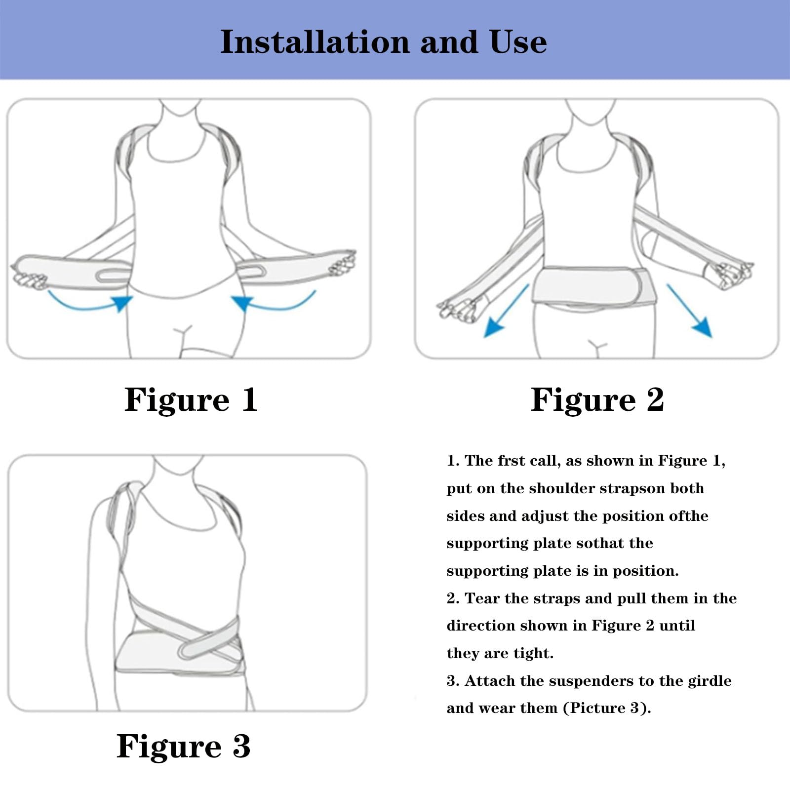 SFKLYU Corrector Postura Ajustable, Ortesis Ajustable para la Columna Vertebral, Corrector de Espalda para Joroba, Cifosis y Compresión Vertebral,M