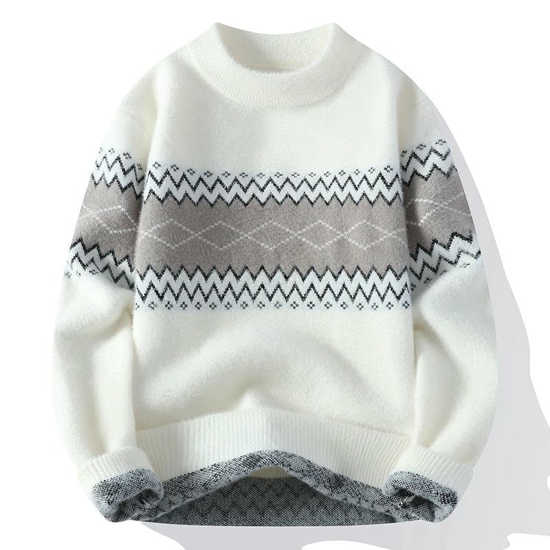 Pull classique en tricot semi-haut idéal pour le bureau et le weekend