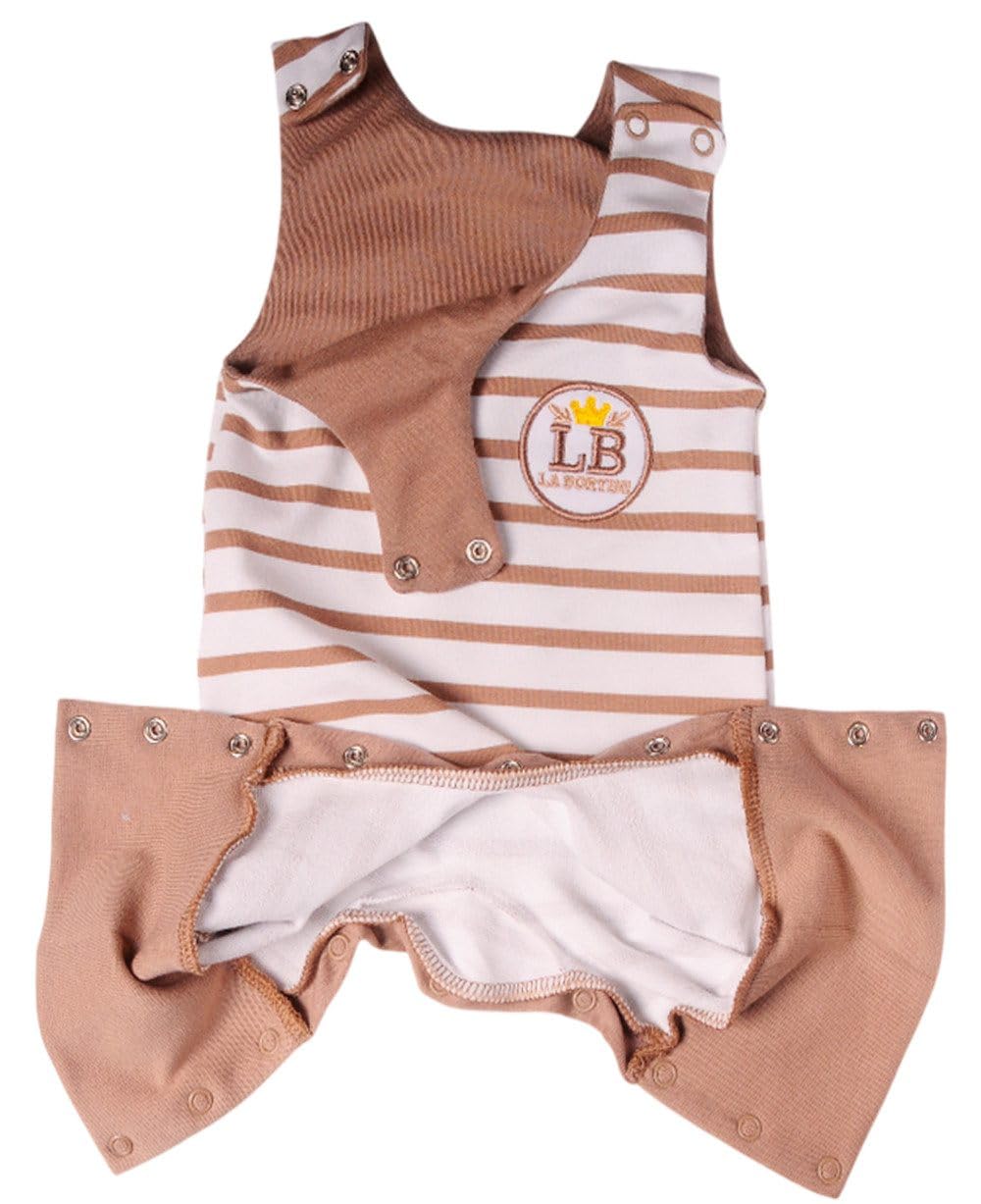 Baby Set Weiß Beige Unisex Langarmshirt Latzhose Zweiteilig Baumwolle Erstlingsausstattung Neugeborenen Outfit Größen 44 50 56 62 68 74 80