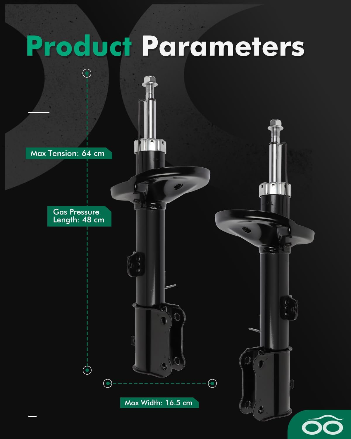 Shocks,SCITOO Rear Gas Struts Shock Absorbers Fit for 1993 1994 1995 1996 1997 1998 1999 2000 2001 2002 for Toyota Corolla,1998-2002 for Chevy Prizm,1993-1997 for Geo Prizm 234059 71954 Set of 2