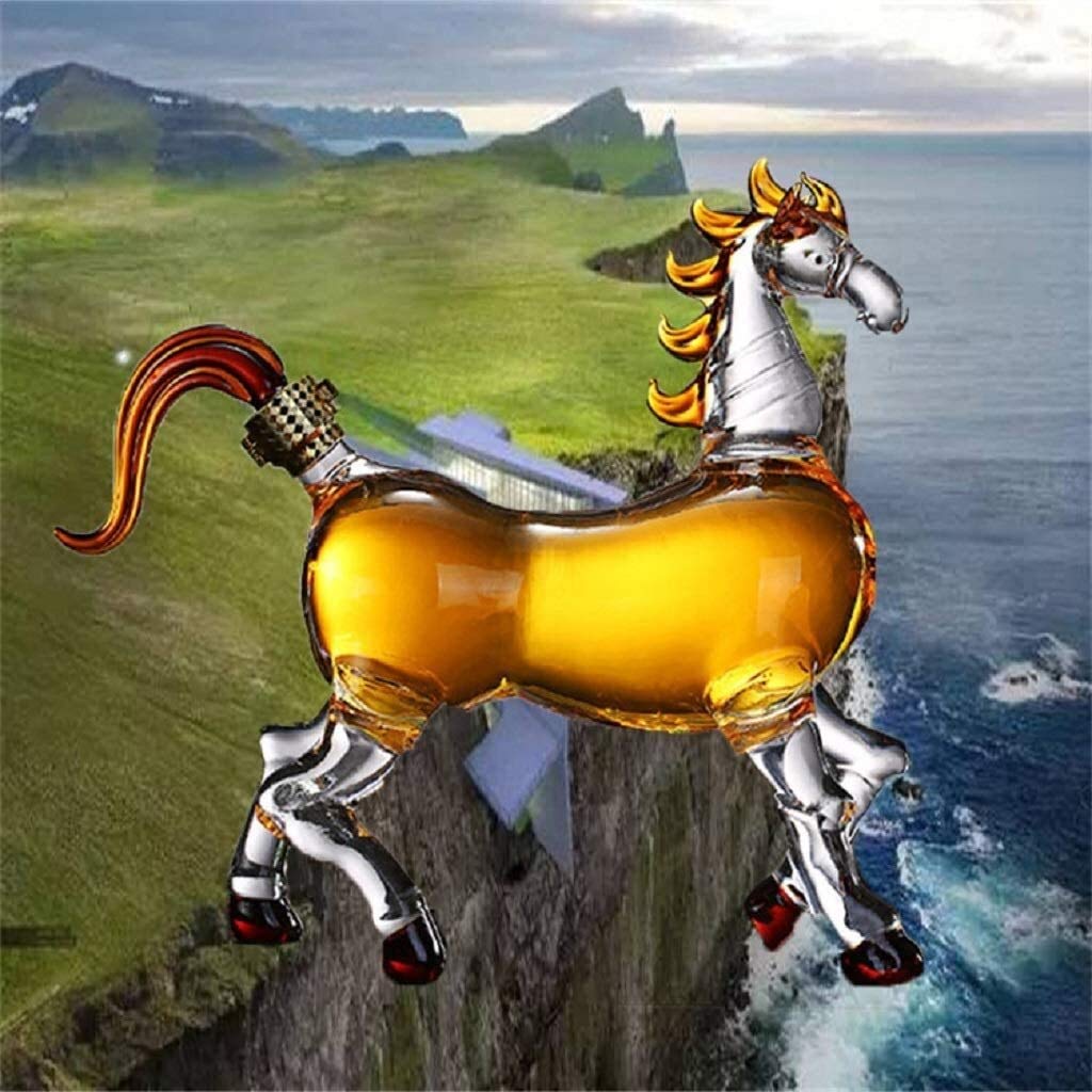 Amazon｜ZWJ-ウィスキーデカンタ 馬デカンター、ウイスキーデカンター