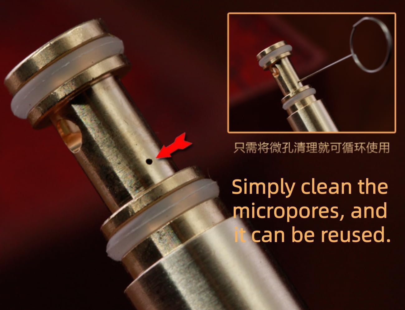 2pcs 45mm Dual-Size Brass Cigarette Holder Engraved with Buddhist Six-Character Mantra