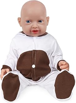 Vollence 23 inch Silicone Reborn Baby Dolls Anatomically Correct Lifelike Silicone Newborn Baby Doll for Children Birthday Gift - Girl