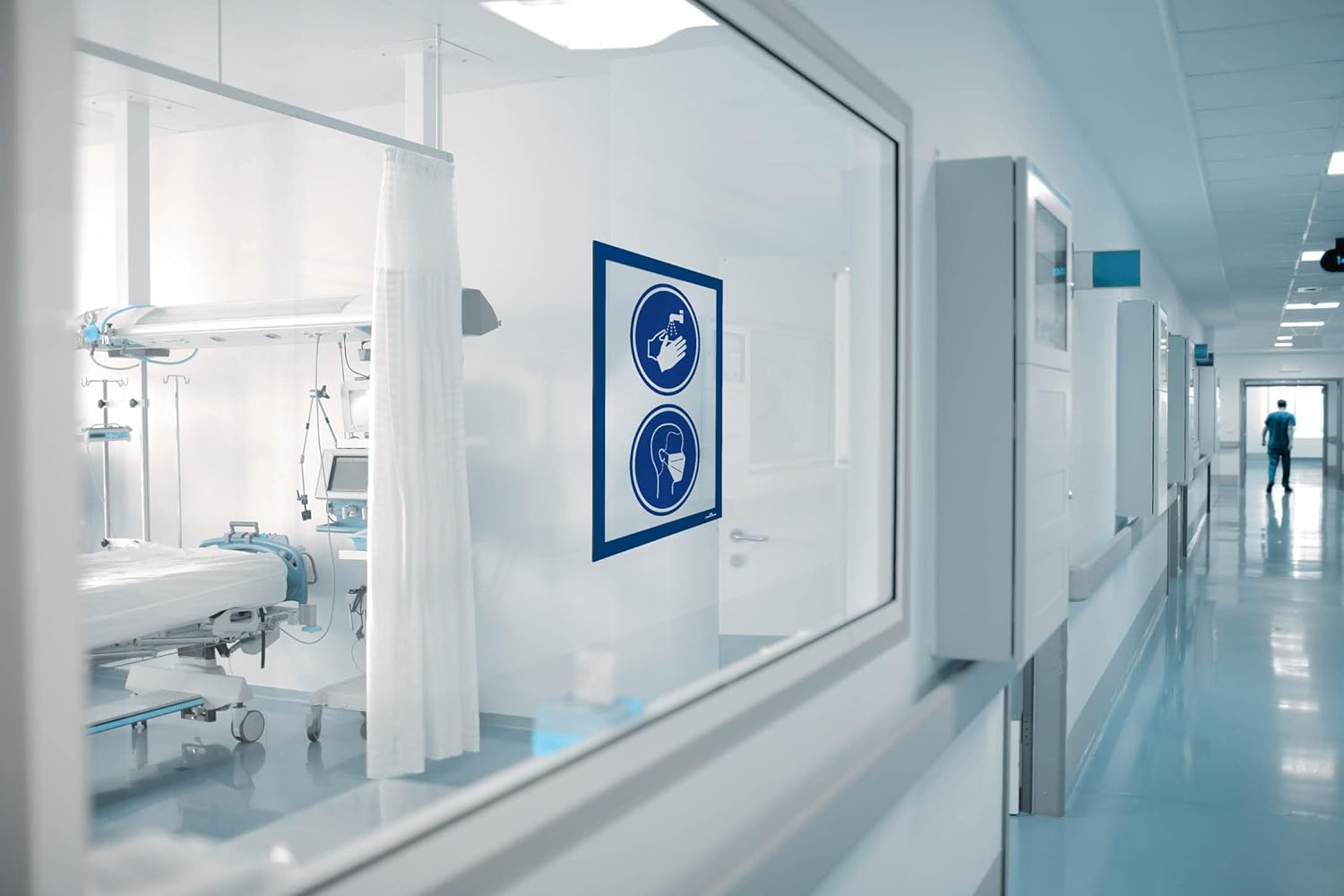 Durable DURAFRAME Self-Adhesive Magnetic Frame, A4 Format in Dark Blue, Pack of 10 Frames, Document Frame for Professional Internal Signage