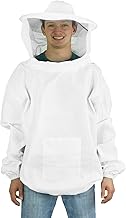 Professional White Extra Large Beekeeping Suit, Jacket, Pull Over, Smock with Veil BEE-V105XL