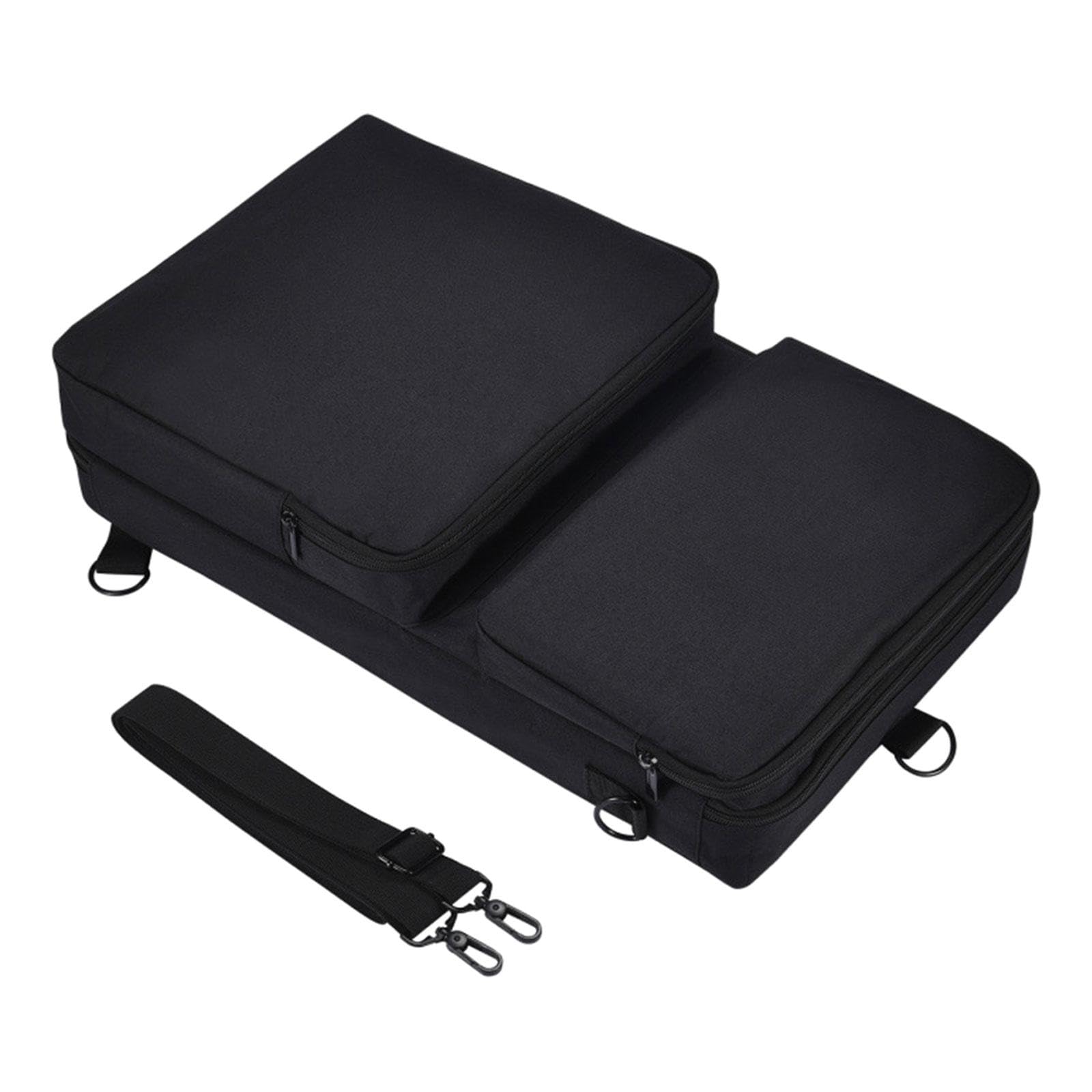 Torba do przechowywania kontrolera DJ ochraniacz pogrubiona walizka na podróżny sprzęt DJ, Czarny, 51.5 cmx31 cm