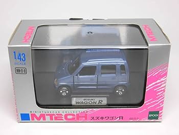Amazon | エムテック 1/43 スズキ ワゴン R 660 ターボ 青 軽