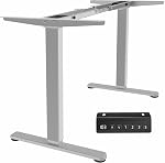 VIVO Electric Dual Motor Stand Up Desk Frame for 40 to 85 inch Table Tops, Frame Only, 3 Stage Height Adjustable DIY Workstation with Memory Controller, Black, DESK-V103E