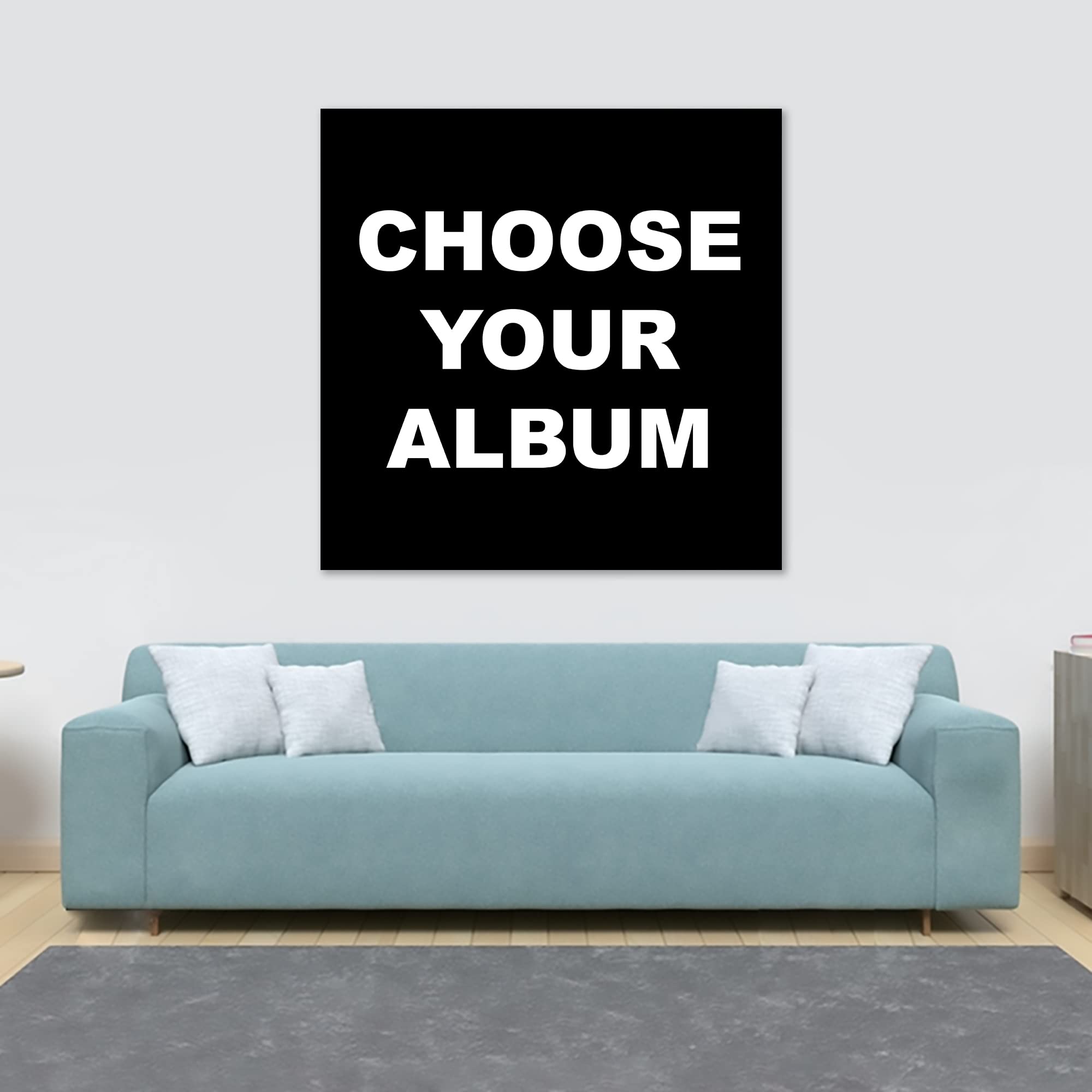 Scegli la copertina del tuo album Stampa della copertina dell'album Art musical Regalo personalizzato Tela incorniciata Tela arrotolata Stampa foto/poster Carta fotografica (carta fotografica
