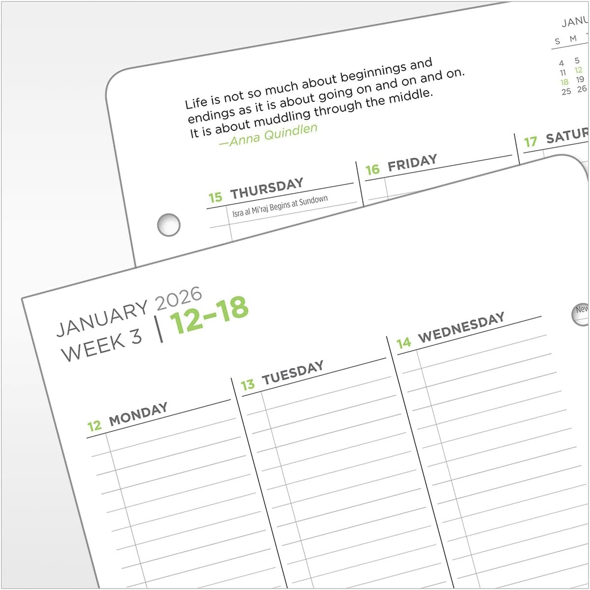 FranklinCovey - The 5 Choices Planner Refill | Weekly Ring-Bound (Classic, Jan 2026 - Dec 2026)