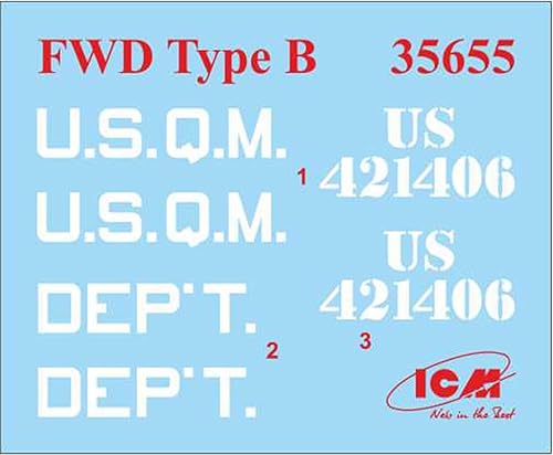 Vista 7 de ICM ICM35655 1:35-FWD Tipo B, WWI Camión del Ejército de EE. UU