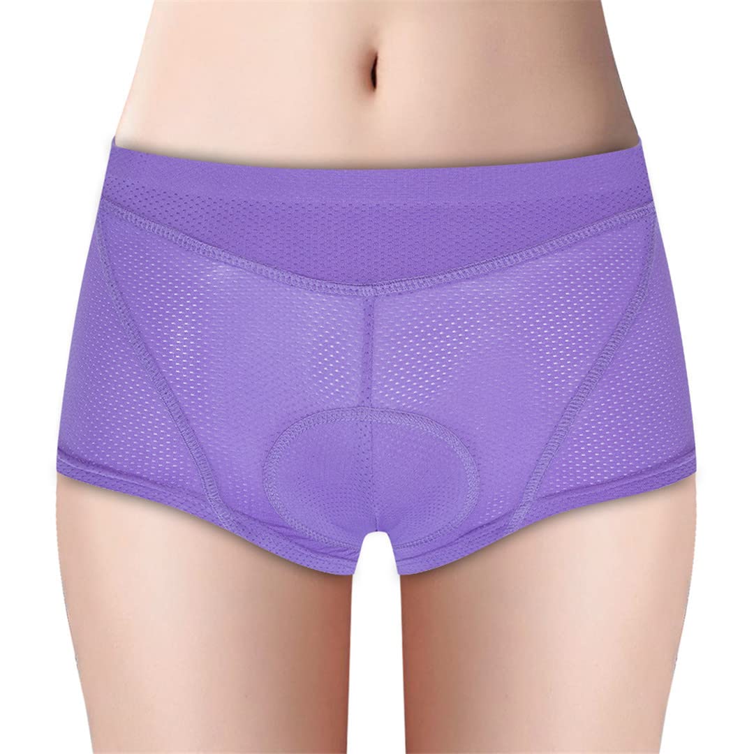 Suwequest Women Radsportshorts 3D Kieselgel gepolstert MTB Mountain Racing Bike Fahrrad Unterwäsche Unterhose Schwarzes Mesh