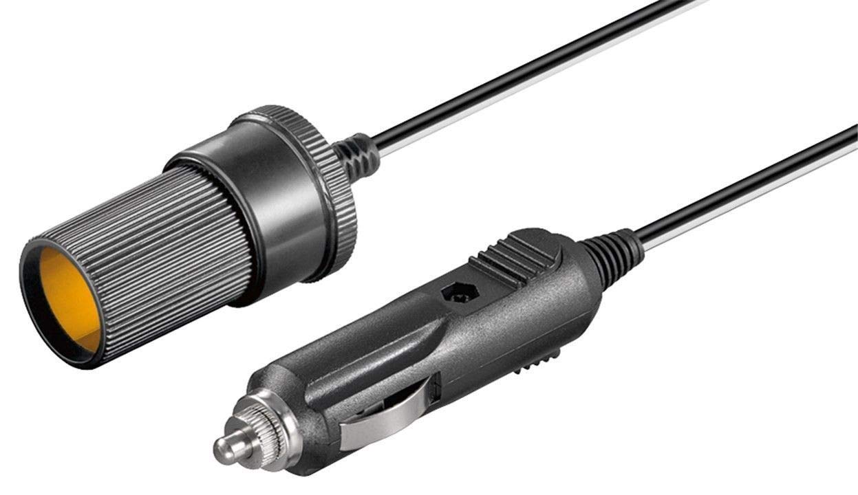 PremiumCord Car Extension Cable Length 2 m 12 V 2.5 A kcar-02, black
