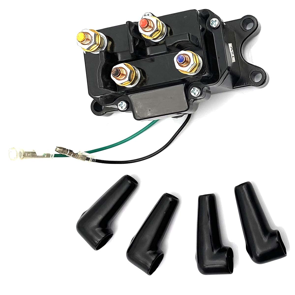 DEVMO ATV UTV Winch Contactor Solenoide 12V Relè Solenoide Contactor Winch Switch 2875714/63070 / 62135/74900, Ricambio per Ramsey, Warn, Superwinch Champion 2500 3000 3500 500 lb
